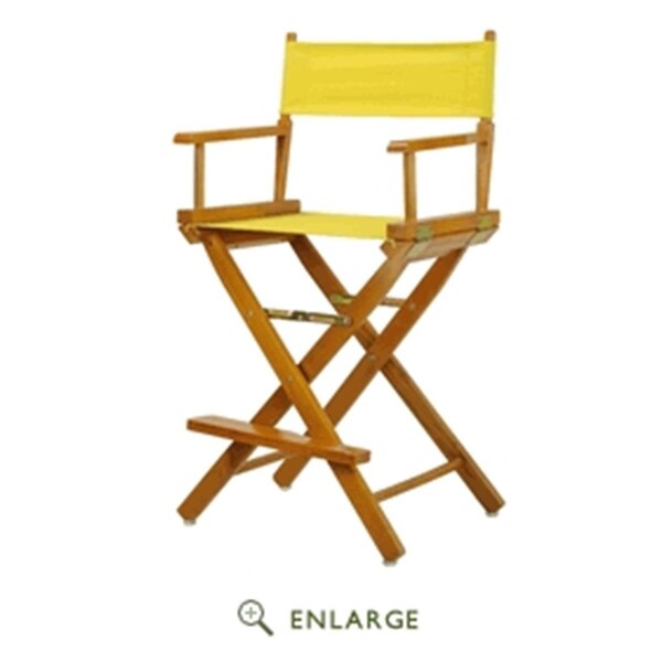 Betterbeds 220-05-021-14 Directors Chair Honey Oak Frame with Yellow Canvas - 24in. BE4257059 - main